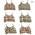 WOVENLISSE Embroidered Crochet Camisole — Vintage Cotton Crop Top