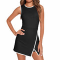 WOVENLISSE Fitted Sports Dress — Sleeveless Active Style With Built-In Shorts