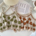 WOVENLISSE Embroidered Crochet Camisole — Vintage Cotton Crop Top
