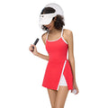 WOVENLISSE Backless Tennis Dress — Slim Sporty Style With Built-In Shorts