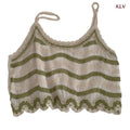 WOVENLISSE Embroidered Crochet Camisole — Vintage Cotton Crop Top