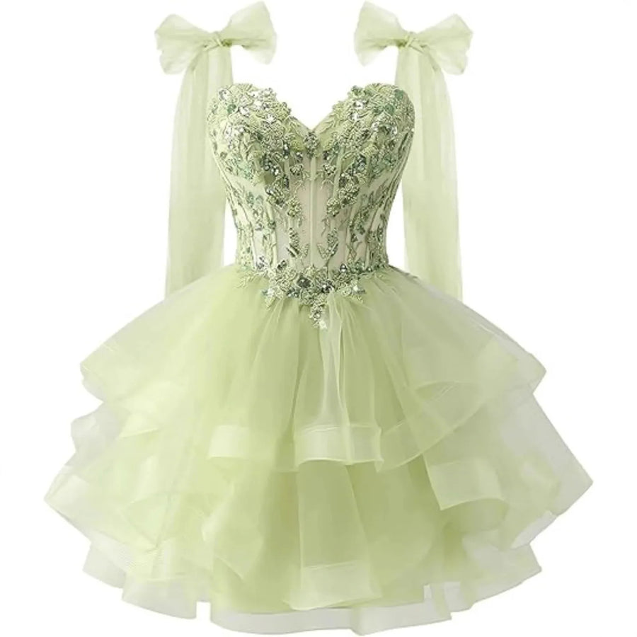 WOVENLISSE Lace Bodycon Party Dress — Elegant Evening Style With Built-In Bra
