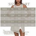 WOVENLISSE Fitted Sports Dress — Sleeveless Active Style With Built-In Shorts